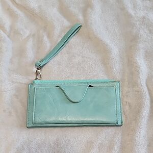 Elegant Aqua Wristlet Clutch